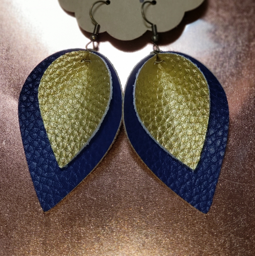 Faux Leather Earrings